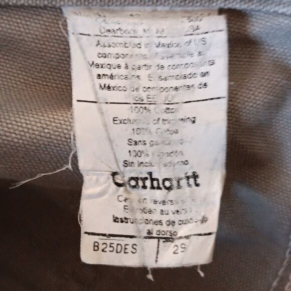 Carharrt Men's Tan Canvas  Utility Work Shorts - Picture 8 of 10